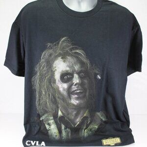 CVLA Beetlejuice Graphic Print Crew Neck Short Sleeve Tee Men's Size XL